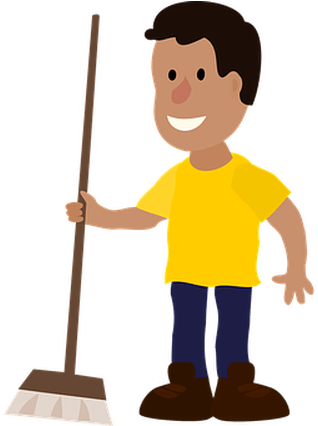 Janitor Clipart Clean Up Crew - Janitor Png (361x425)