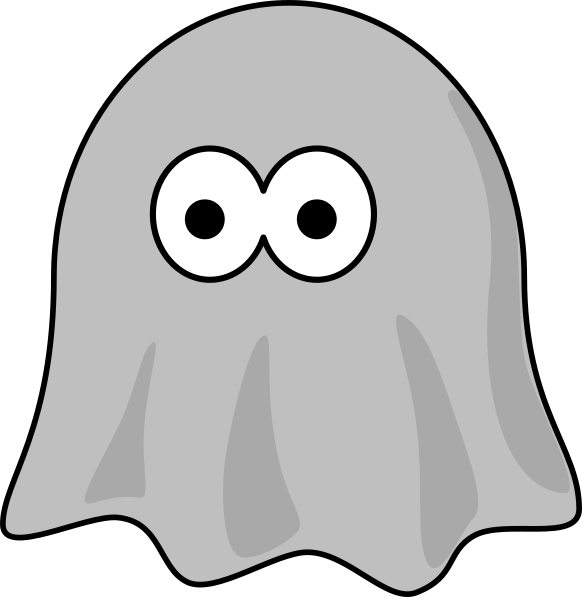 Clipart Ghost Gray Ghost Clip Art At Clker Com Vector - Clip Art (582x597)