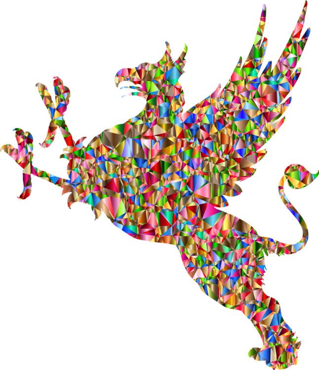 Griffin Silhouette Drawing Legendary Creature Hippogriff - Mythical Beast Creature Clipart (646x750)