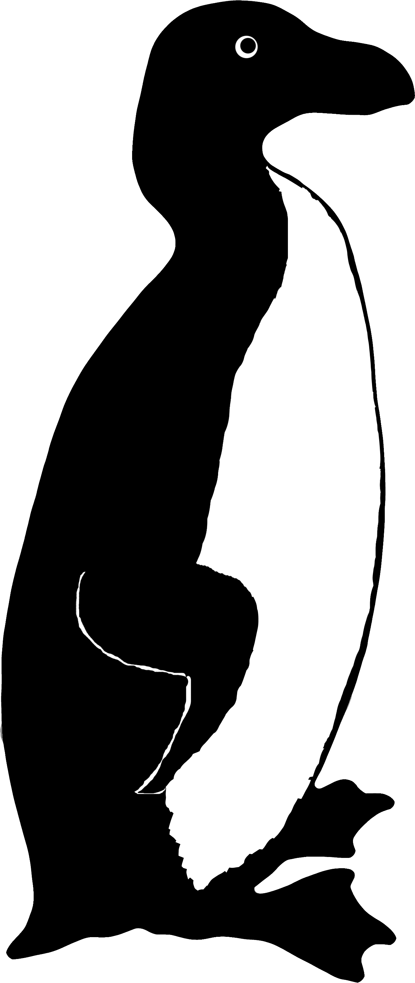 2066 Penguin Silhouette Free Vintage Clip Art➢ Download - Adã©lie Penguin (2550x3300)