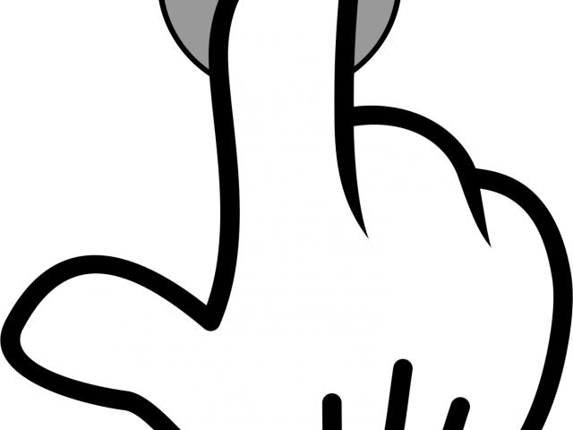 Finger Clipart Finger Click - Hand Pointing Clip Art (640x480)