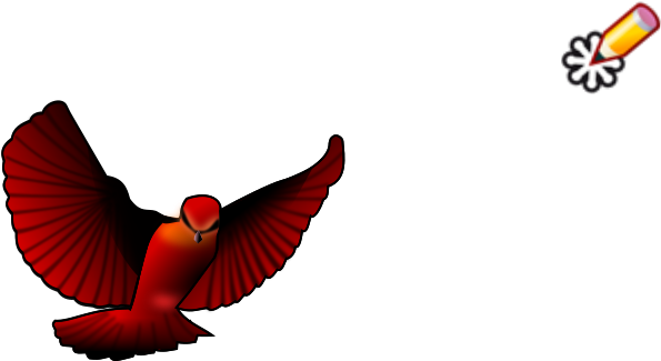 Flying Cardinal Clip Art (600x381)