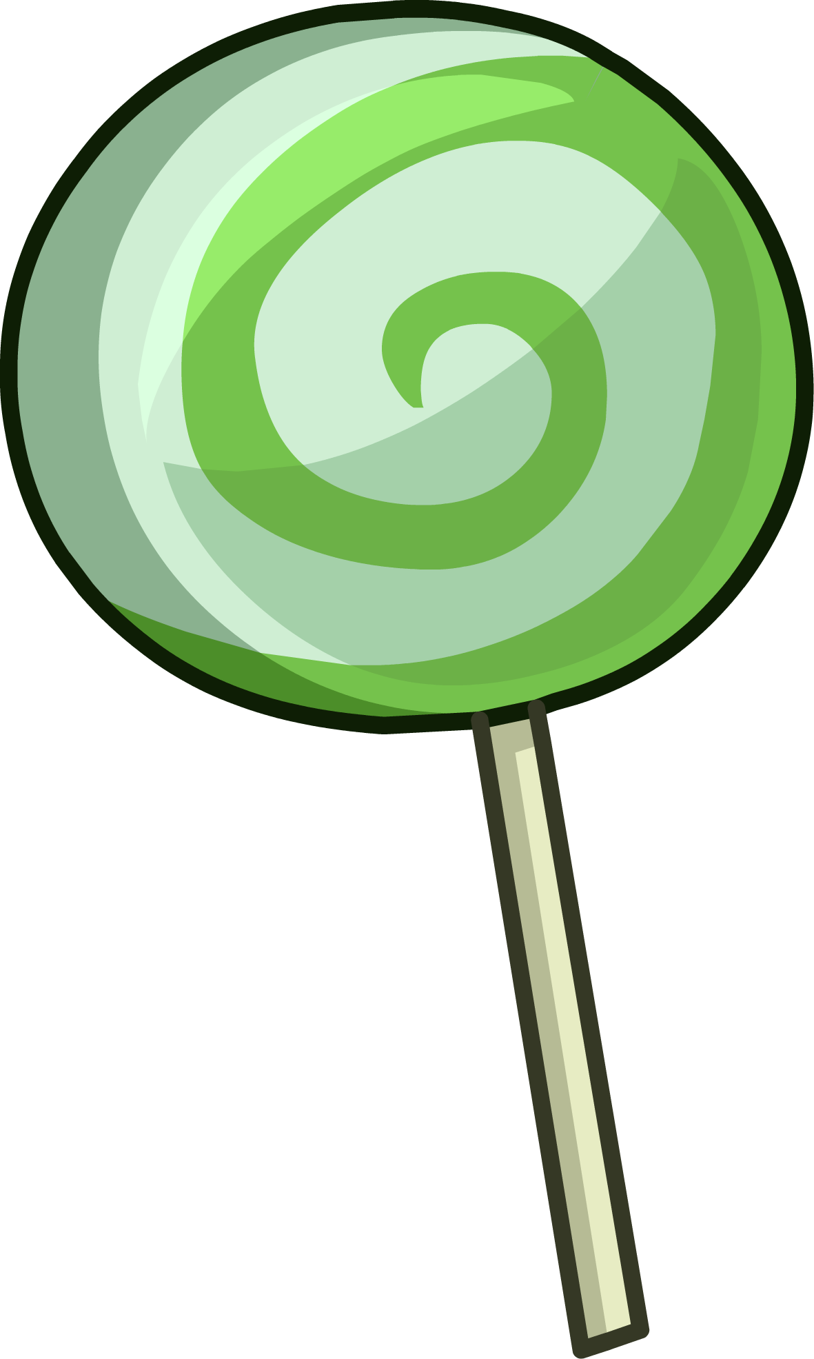 Image Swirly Png Club Penguin Wiki Fandom - Green Lollipop Clip Art (1181x1971)