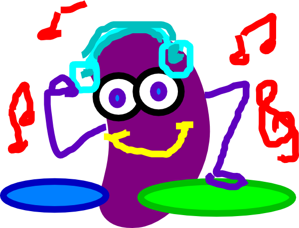 Jellies Clipart Jumping Bean - Clip Art (600x459)
