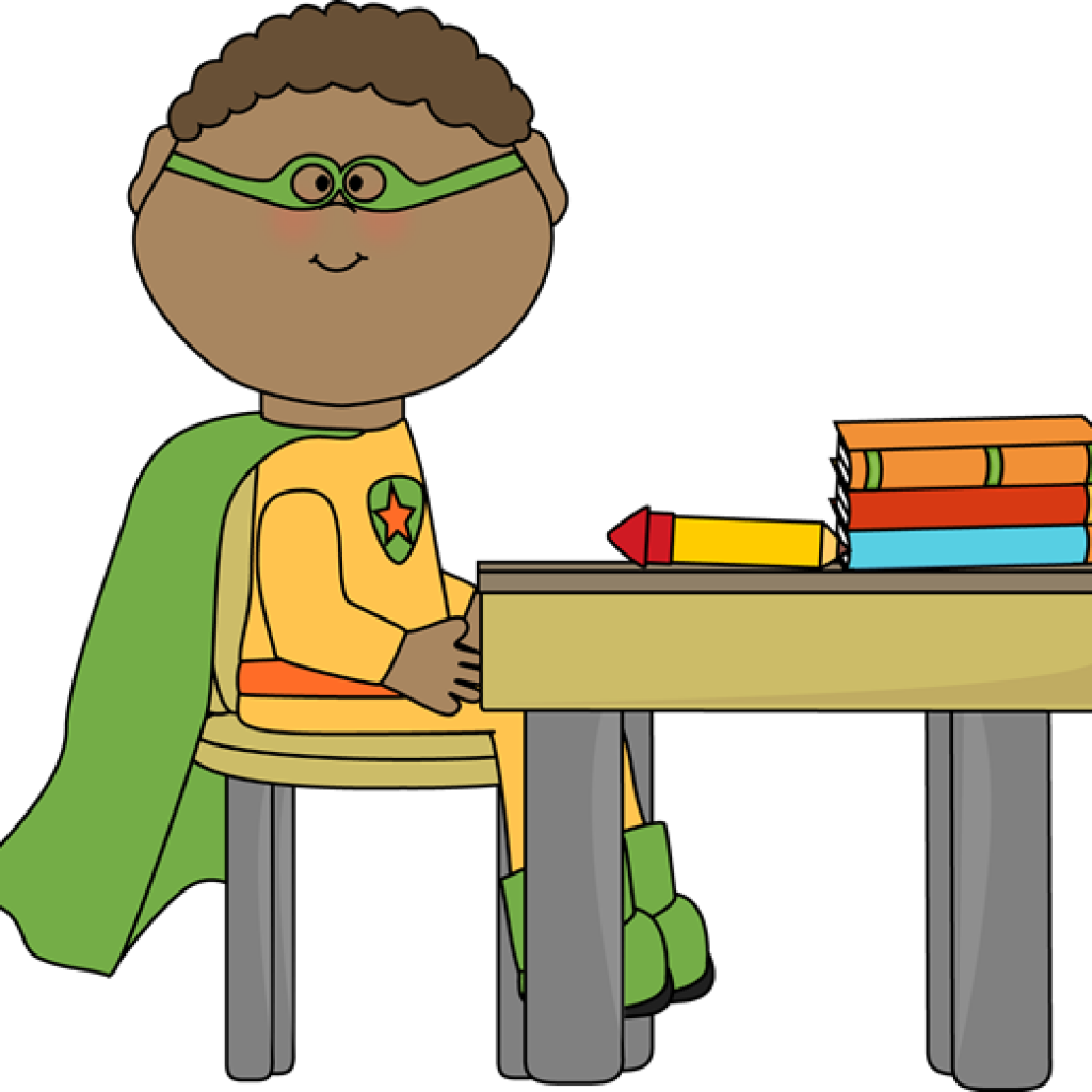 Superhero Clipart Free Superhero Clip Art Superhero - Work At Your Desk Clip Art (1024x1024)