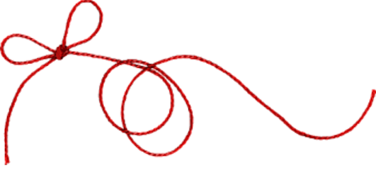 String Freetoedit - Red Thread Transparent Background (531x240)