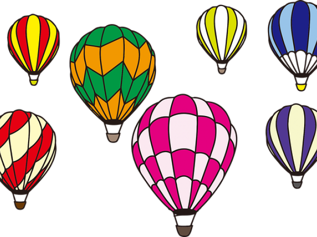 Flight Clipart Different Kind Transportation - Transparent Background Hot Air Balloons Clipart (640x480)
