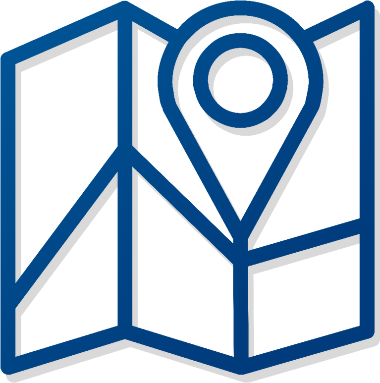 Minimalist Illustration Of, In Blue Lines With A Subtle - Icon (1000x800)