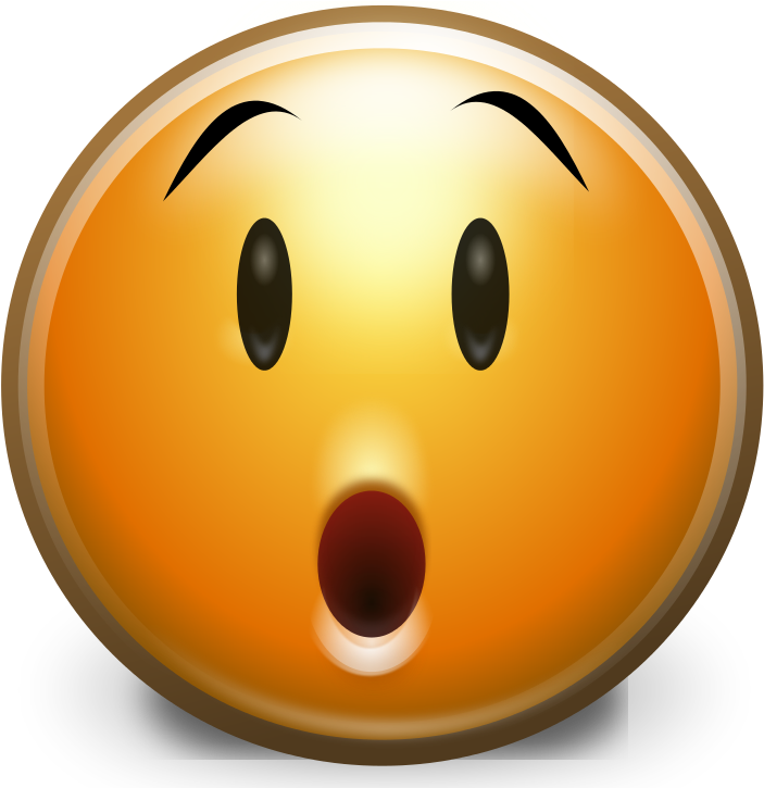 File - Gnome3-surprise - Svg - Emoticon Surprise (768x768)
