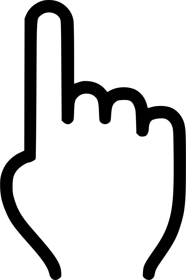 Svg Png Icon Free - Pointer Finger Png (652x980)