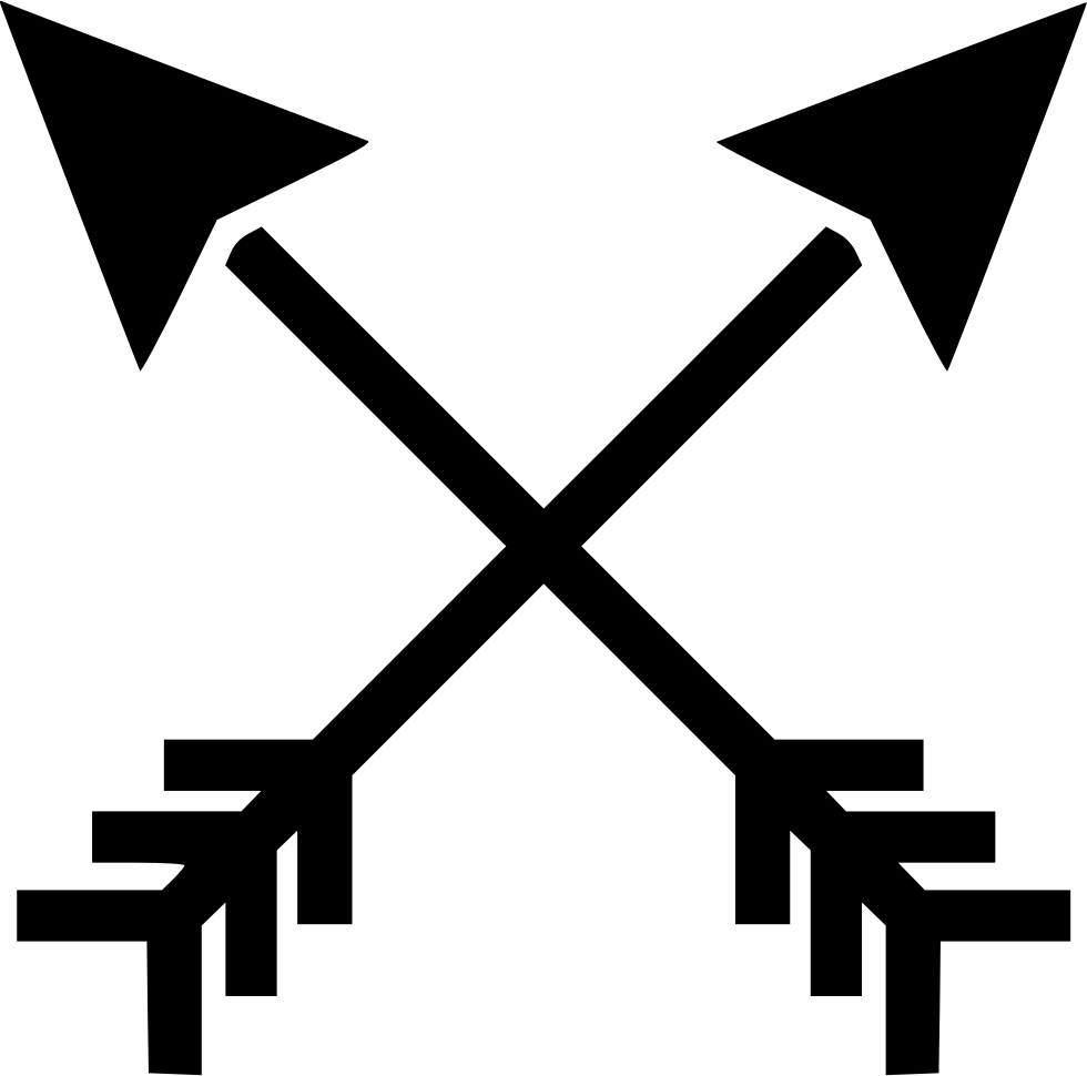 Arrow Arrows Archery Navigation Comments - Bow Arrow Symbol Png (980x970)
