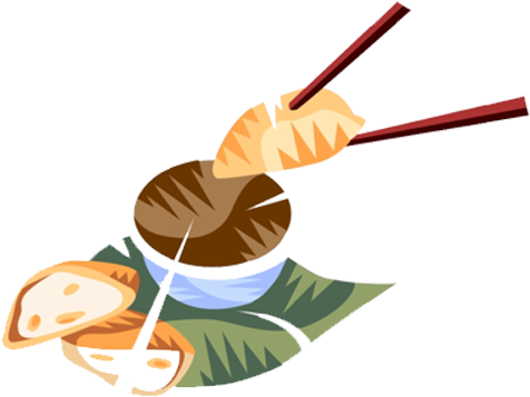 Chicken And Dumplings - Transparent Dumpling Clipart (486x428)