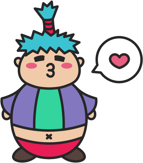 Dumpling Child Stickers Messages Sticker-11 - Cartoon (618x618)