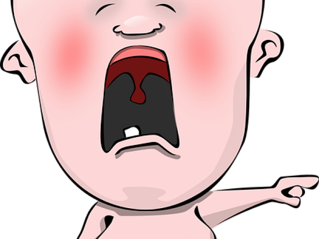 Crying Clipart Kid Mad - Crying (640x480)