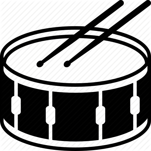 Drumsticks Drawing Music - Snare Drum Vector (512x512)