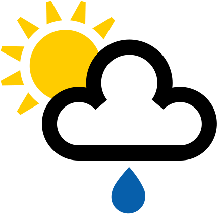 Sun And Cloud Weather Symbol (512x512)