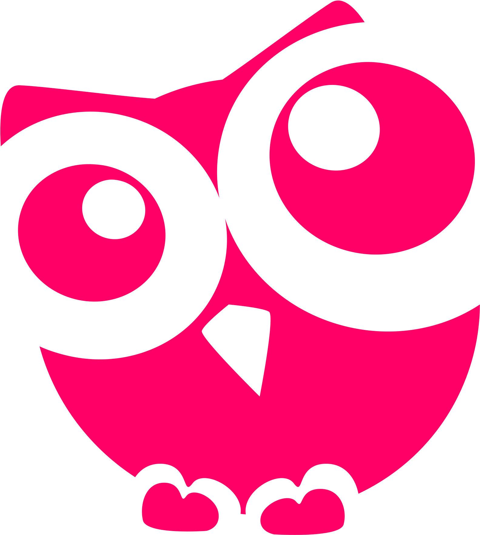 Cute Silhouette At Getdrawings - Owl Animation (2400x2400)