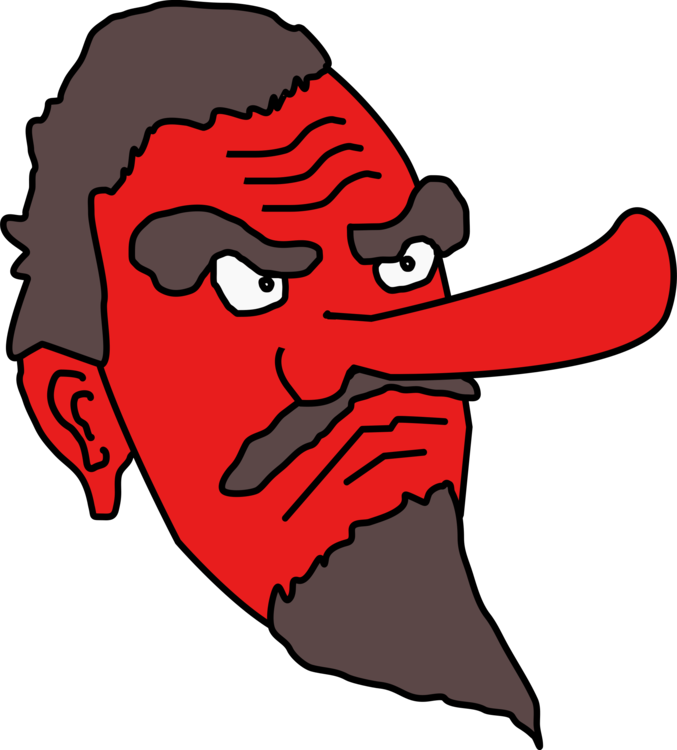 Face Nose Image File Formats Encapsulated Postscript - Tengu Png (677x750)