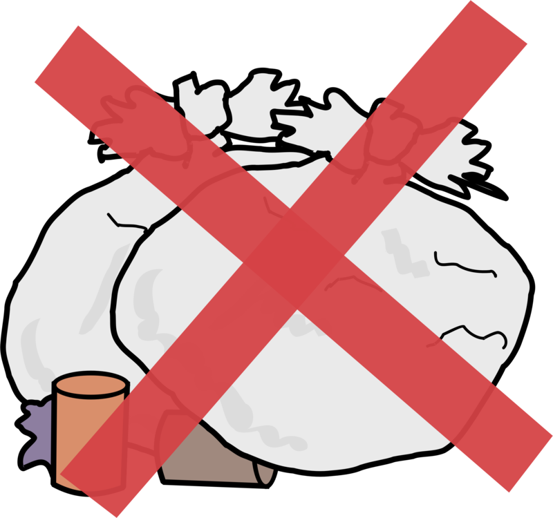 Drawing Waste Line Art Silhouette - No Dumping Sign Clip Art (800x750)