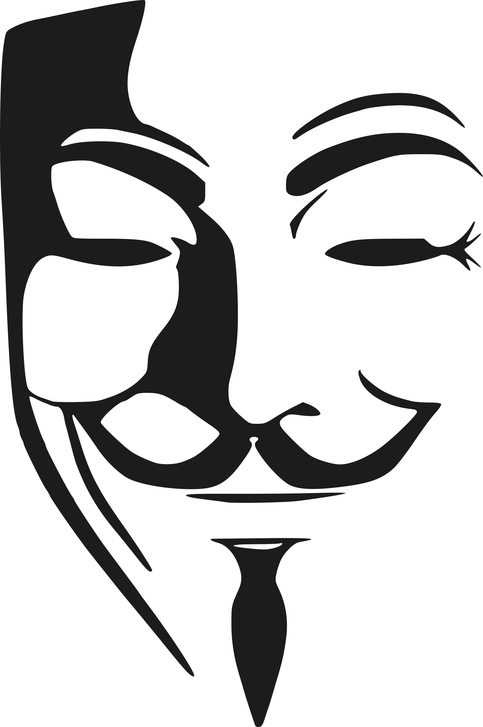 Stock Clipart Big Image Png - Stencil V Per Vendetta (1596x2400)