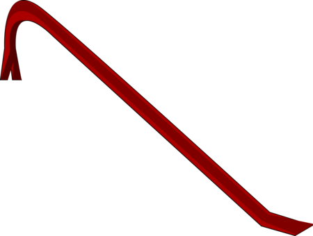 Crowbar Tool Nail Graphic Arts Drawing - Crowbar Clipart (450x340)