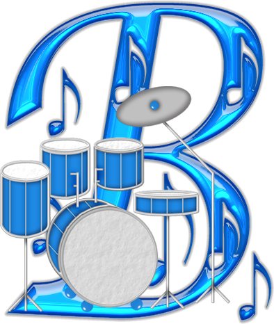 Ch B *✿* Musical Mayuscula Letter B, Alphabet Letters, - Alphabet (394x466)