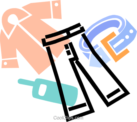 Pants With A Belt And Coat Royalty Free Vector Clip - Graphic Design (480x427)