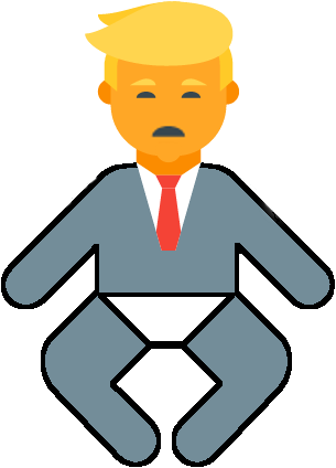 You Are The President In The Game “president Man-baby” - Clip Art (305x424)