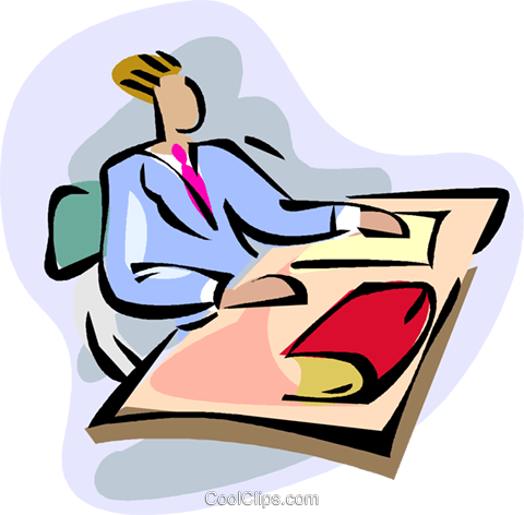 Preparation To Work Royalty Free Vector Clip Art Illustration - Planning (480x472)
