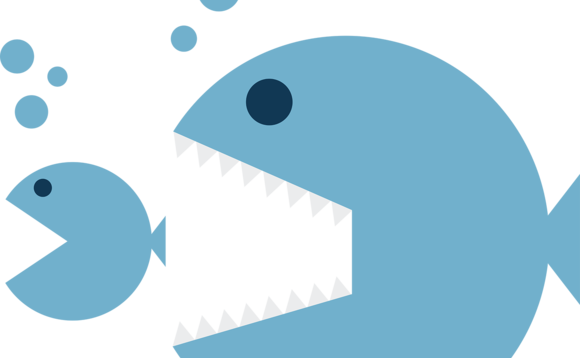 Big Fish Little Fish Png (580x358)
