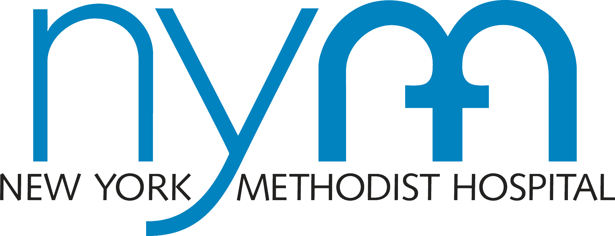 Nym Logo Bl And Blk - Ny Methodist Hospital Logo (2037x783)