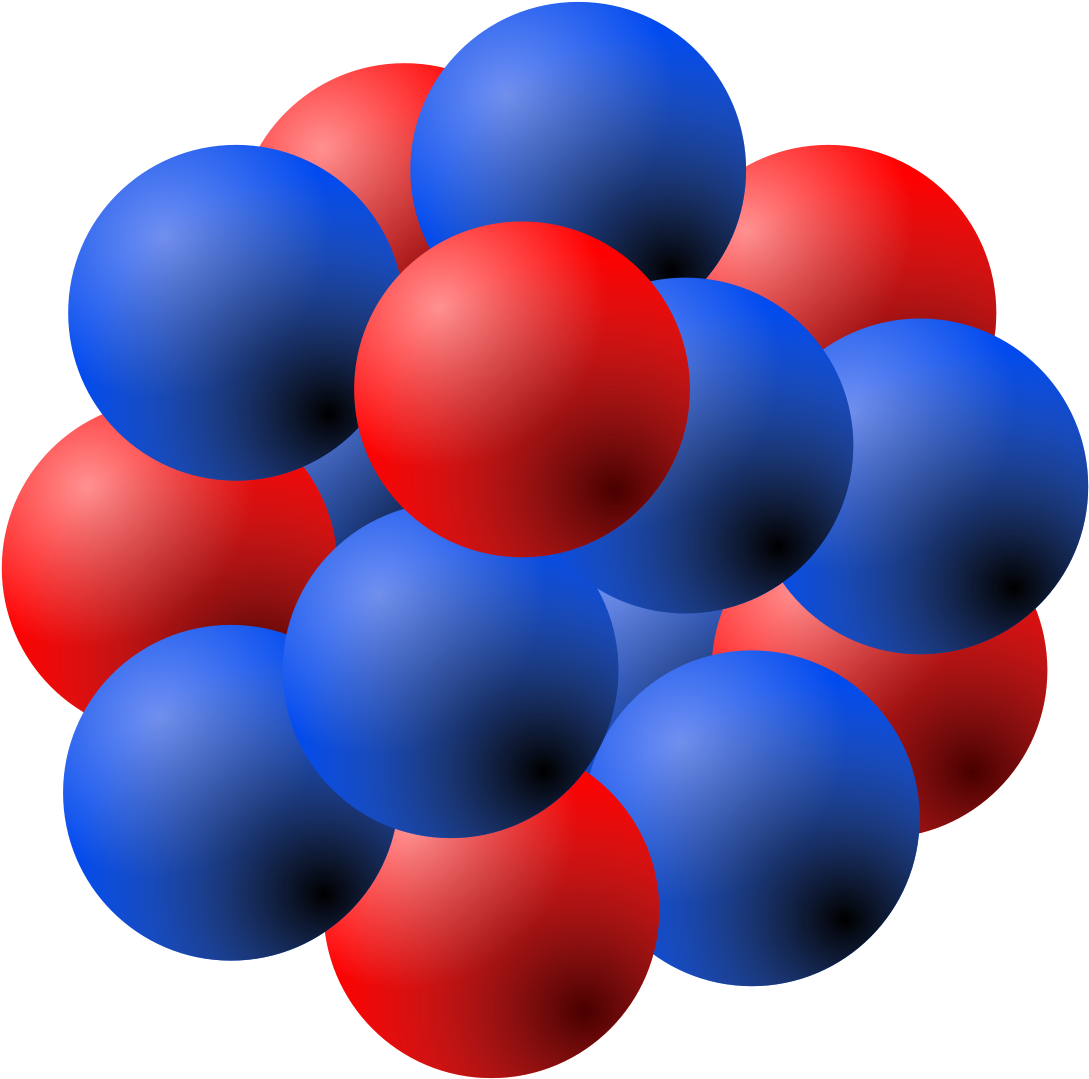 Clipart Freeuse Library Drawing Atom Nucleus - Discovered Strong Force (1200x1200)