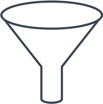 Funnel Clipart Black And White (500x500)