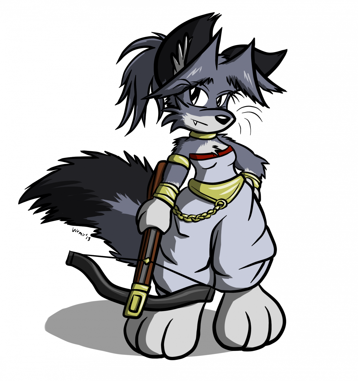 Crossbow Princess - Cartoon (1200x1278)