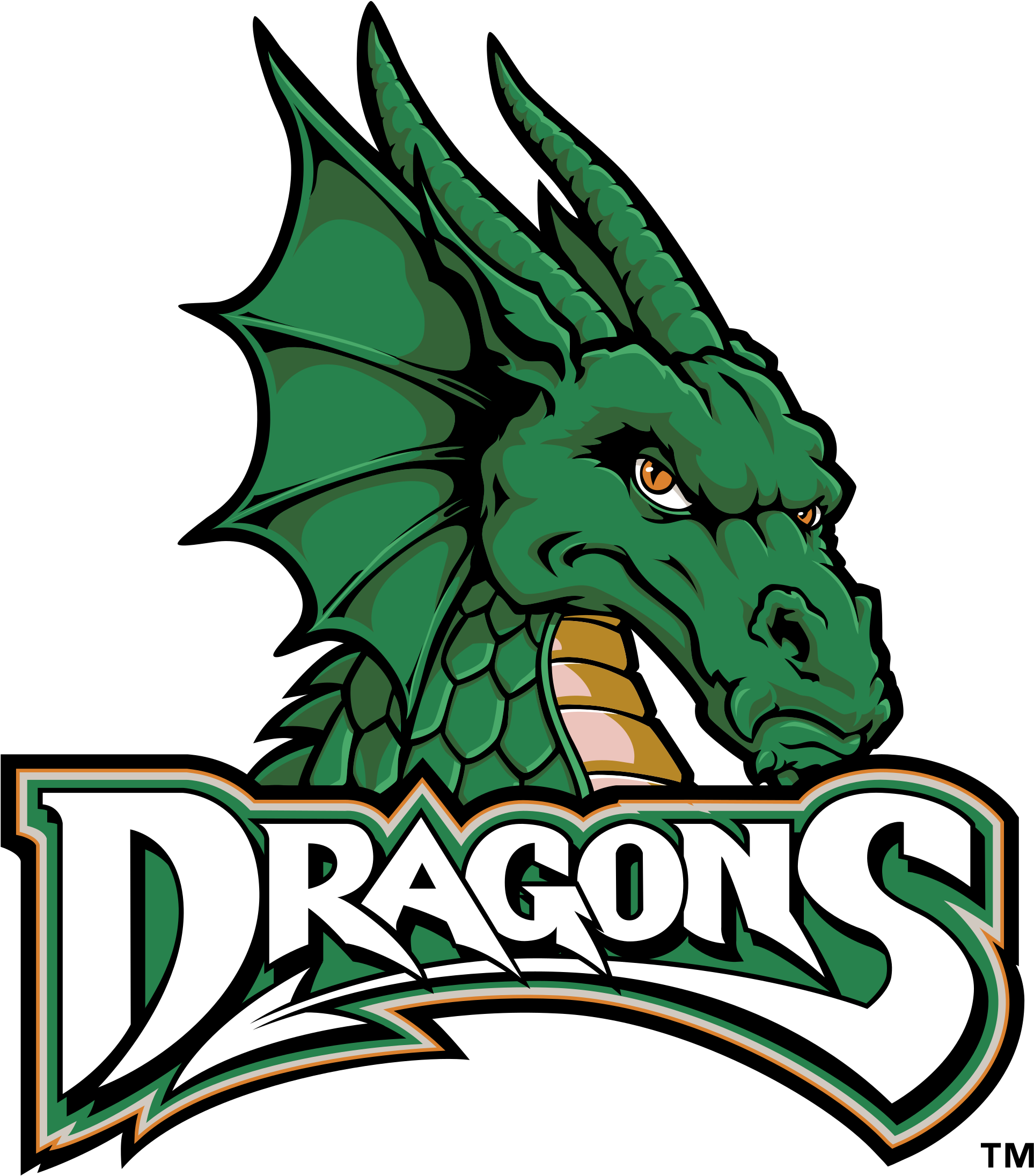 Collection Of Free Dragon Vector Logo - Dayton Dragons Logo (2400x2400)