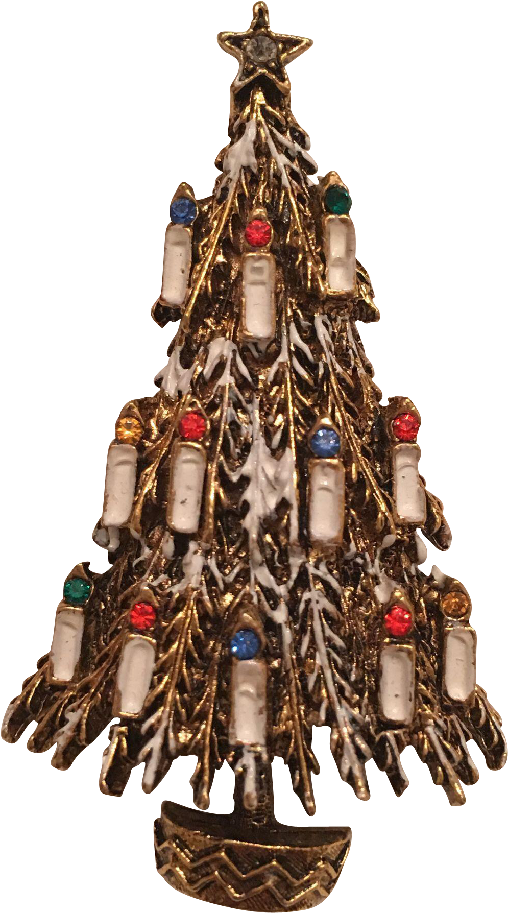 Vintage Signed Art Frosted Christmas Tree With Rhinestone - Christmas Tree (1787x1787)
