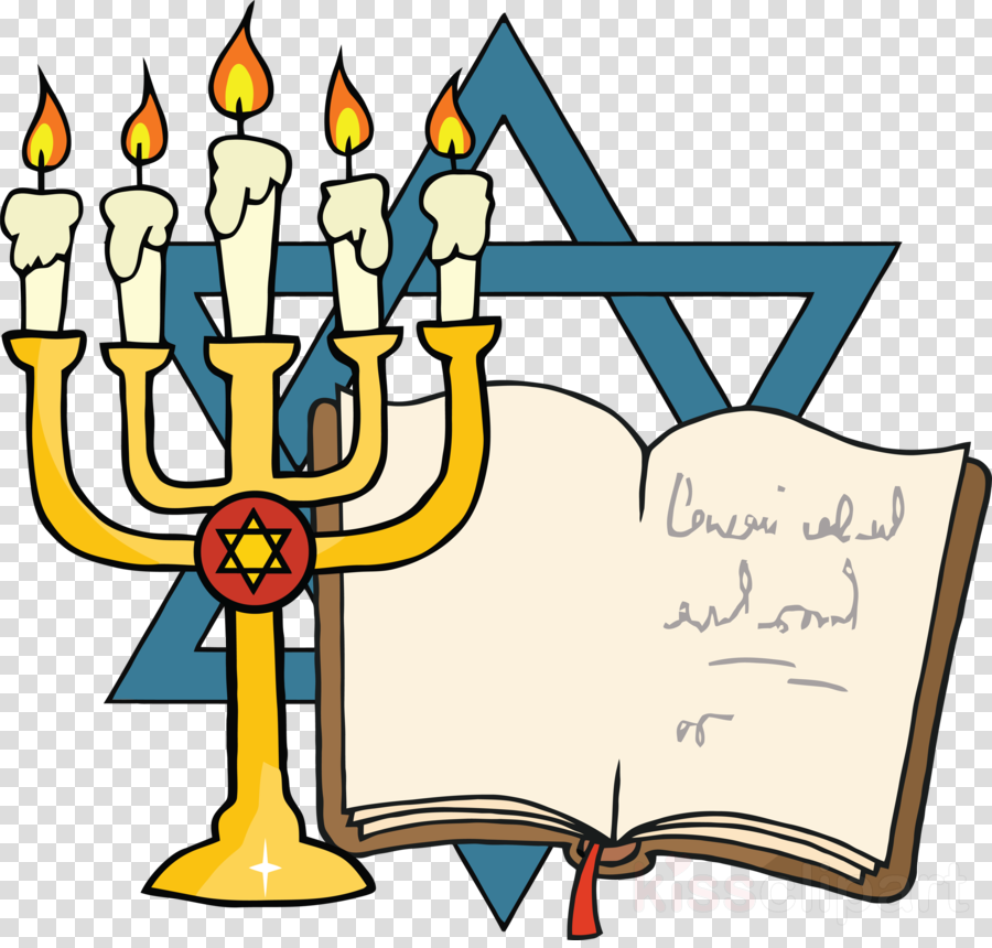 Star Of David And Menorah Clipart Clip Art-holidays - Cartoon Menorah (900x860)