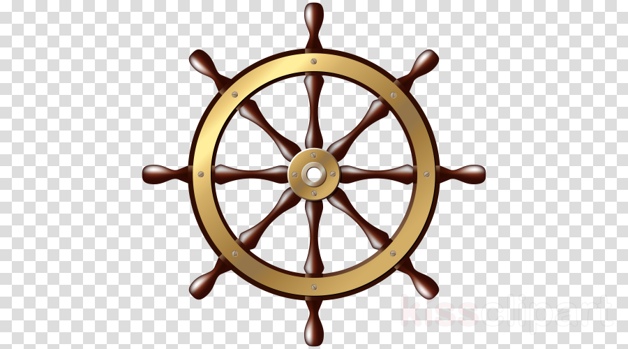 Download Ship Wheel Clip Art Clipart Ship's Wheel Clip - Ship Steering Wheel Png (900x500)