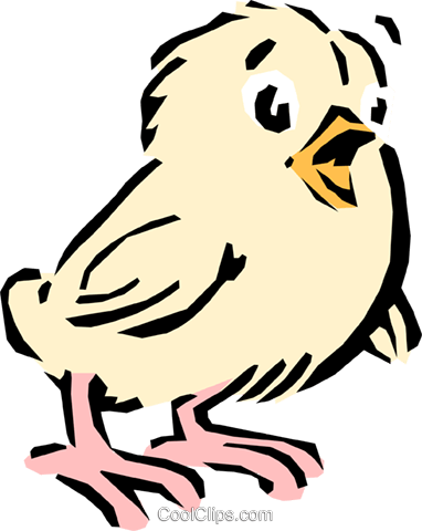 Cartoon Chick Royalty Free Vector Clip Art Illustration - Illustration (382x480)