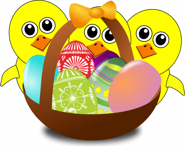 Tubes, Clipart De Páscoa - Cartoon Easter Chicks (614x500)