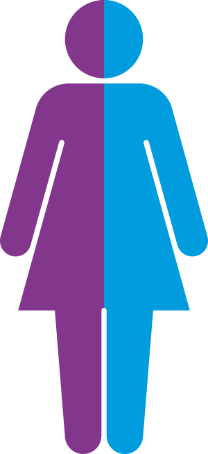 About Half Of Adolescent Pregnancies Are Unintended - Female Toilet Signs Clip Art (300x654)