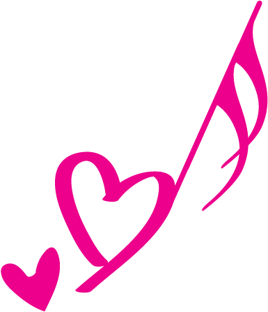 Heart Music Note Png Clipart Free - Heart Music Note Png (1054x794)