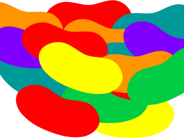 Jelly Bean Clipart Transparent Background - Clip Art Jelly Beans (640x480)