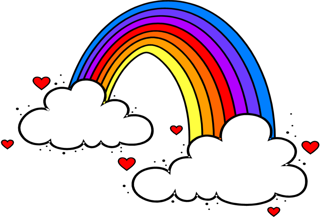Rainbow Toddlers - Animated Rainbow (1039x704)
