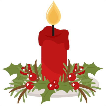 Christmas Candle Clipart Clip Art Christmas Christmas - Christmas Candle Cut Out (432x432)