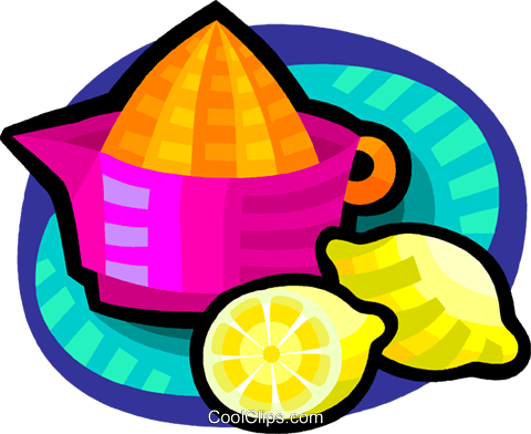 Lemon Juicer Royalty Free Vector Clip Art Illustration - Lemon Juicer Royalty Free Vector Clip Art Illustration (480x392)
