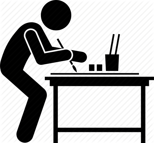 Jpg Royalty Free Stock Jobs And Occupations By - Person Drawing Icon (512x476)