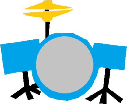 Drum Kits Drawing Can Stock Photo Art - Drum Set Kit Clip Art (414x340)