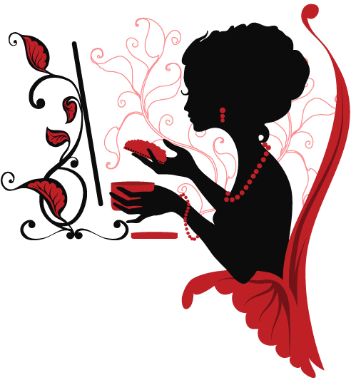 Wedding Drawing, Kirigami, Black Silhouette, Fashion - Силуэтные Картинки Девушки (500x579)