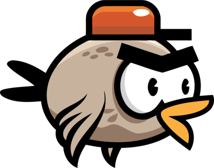 Bird Goose Beak Owl Bat - Oyun Kuş Png (431x340)